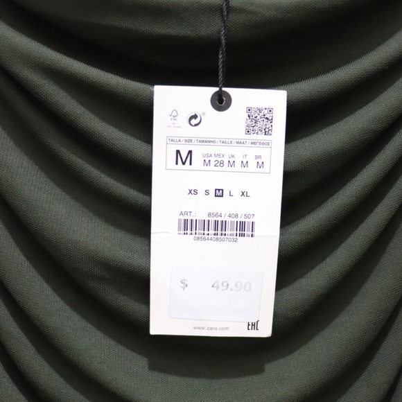 Zara Draped Mini Dress - Picture 6 of 8